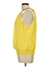 Cache 100% Polyester Yellow Sleeveless Blouse Size L - photo 5