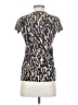 Kische Animal Print Brown Short Sleeve Top Size S - photo 2