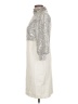 Boston Proper Metallic Silver Cocktail Dress Size 10 - photo 5