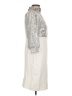 Boston Proper Metallic Silver Cocktail Dress Size 10 - photo 4