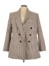 Bar III 100% Polyester Houndstooth Brown Blazer Size 3X - photo 1