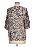 Aimée Animal Print Tan 3/4 Sleeve Blouse Size L - photo 2