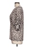 Aimée Animal Print Tan 3/4 Sleeve Blouse Size L - photo 5