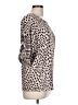 Aimée Animal Print Tan 3/4 Sleeve Blouse Size L - photo 4