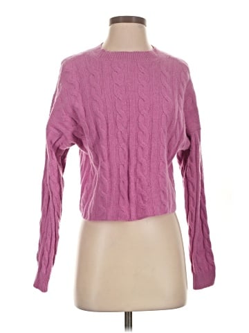 Madewell (Re)sourced Cashmere Cable-Knit Crop Sweater (view 1)
