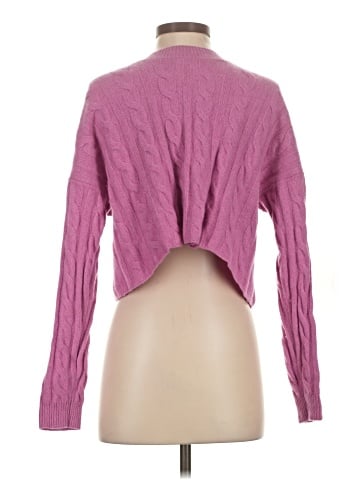 Madewell (Re)sourced Cashmere Cable-Knit Crop Sweater (view 2)