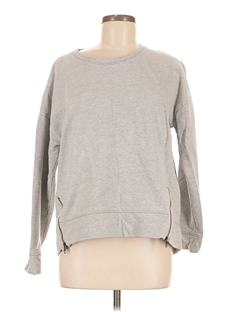 Pre-owned Athleta Sweatshirt In Gray