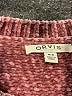 Orvis 100% Polyester Metallic Burgundy Pullover Sweater Size M - photo 7