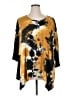 Green Envelope Tie-dye Yellow Poncho Size 2X - photo 1