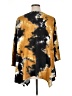 Green Envelope Tie-dye Yellow Poncho Size 2X - photo 2