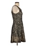 Express 100% Nylon Paisley Gray Cocktail Dress Size XS - photo 4