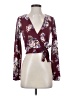 Moa Moa Burgundy 3/4 Sleeve Blouse Size S - photo 1