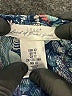 H&M L.O.G.G. 100% Modal Blue 3/4 Sleeve Blouse Size 12 - photo 4