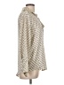 Zara Print Ivory 3/4 Sleeve Blouse Size L - photo 4