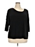 Simonton Says Black 3/4 Sleeve Top Size 2X - photo 1