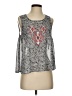 Blu Pepper 100% Polyester Silver Sleeveless Blouse Size S - photo 1