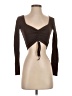 Zara Brown Long Sleeve Top Size S - photo 1