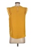 Mine 100% Polyester Yellow Sleeveless Blouse Size S - photo 2
