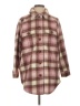 Old Navy Plaid Burgundy Pink Coat Size XS - photo 1