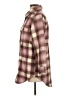 Old Navy Plaid Burgundy Pink Coat Size XS - photo 5