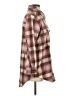 Old Navy Plaid Burgundy Pink Coat Size XS - photo 4