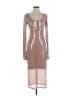 Unbranded 100% Polyester Tan Cocktail Dress Size S - photo 1