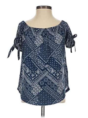 H&M L.O.G.G. Short Sleeve Blouse (view 1)
