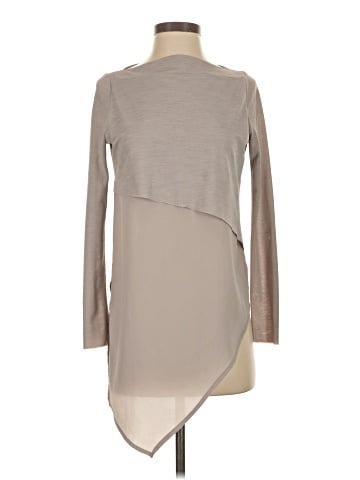 Zara W&B Collection Long Sleeve Blouse (view 1)