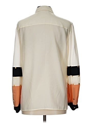 Tory Burch Long Sleeve Silk Top (view 2)