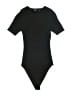 Merokeety Solid Black Bodysuit Size S - photo 1