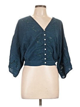 Lovestitch 3/4 Sleeve Button Down Shirt