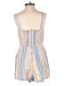 Reformation 100% Linen Stripes Blue Ivory Romper Size 4 - photo 2