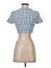 Zara Blue Short Sleeve Top Size XS - photo 2