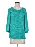 Banana Republic 100% Polyester Teal 3/4 Sleeve Blouse Size XS - photo 1