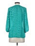 Banana Republic 100% Polyester Teal 3/4 Sleeve Blouse Size XS - photo 2