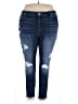 Edgely Hearts Blue Jeans Size 24 waist - photo 1