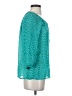 Banana Republic 100% Polyester Teal 3/4 Sleeve Blouse Size XS - photo 4