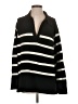 Aerie 100% Polyester Stripes Black Pullover Sweater Size S - photo 1
