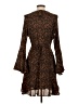 En Creme 100% Polyester Animal Print Brown Cocktail Dress Size S - photo 2