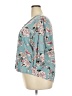 Fun2Fun 100% Rayon Floral Teal 3/4 Sleeve Blouse Size 2X - photo 5