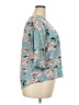 Fun2Fun 100% Rayon Floral Teal 3/4 Sleeve Blouse Size 2X - photo 4