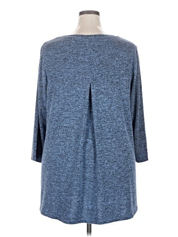 Joan Vass 3/4 Sleeve Top (view 2)
