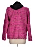 Central Park West Tweed Pink Blazer Size L - photo 2