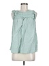 L Love 100% Polyester Green Sleeveless Blouse Size M - photo 1
