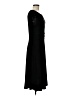 Perceptions Solid Black Casual Dress Size M - photo 4