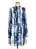G by GUESS 100% Polyester Tie-dye Blue Casual Dress Size M - photo 1