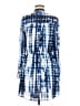 G by GUESS 100% Polyester Tie-dye Blue Casual Dress Size M - photo 2