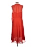 Ann Taylor 100% Polyester Red Orange Casual Dress Size 12 - photo 2
