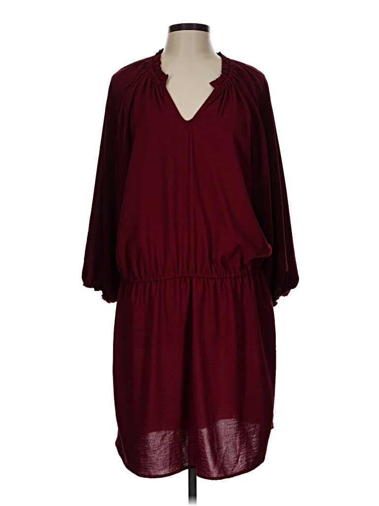 Pre-owned Eesome Casual Dress In Burgundy