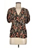 H&M Black Short Sleeve Blouse Size 6 - photo 1